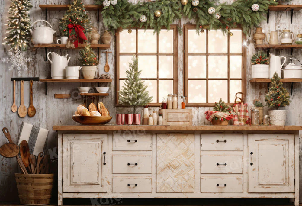 Kate Weihnachten Küche Hintergrund von Emetselch - Kate Backdrop.de