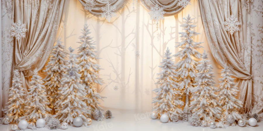 Kate Weihnachten Golden Wonderland Vorhang Hintergrund von Emetselch - Kate Backdrop.de
