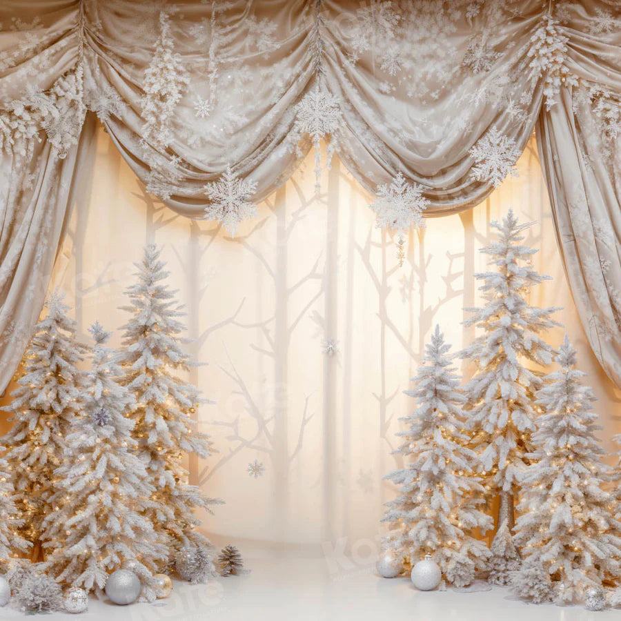 Kate Weihnachten Golden Wonderland Vorhang Hintergrund von Emetselch - Kate Backdrop.de