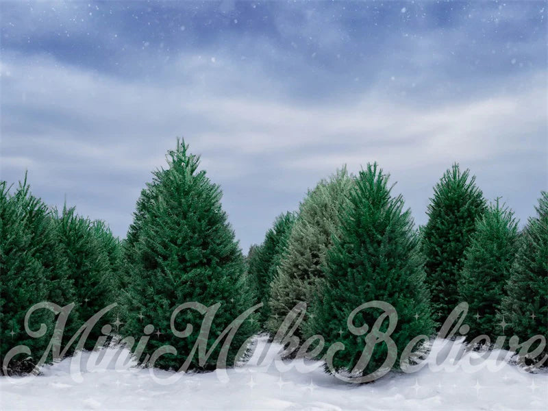 Kate Weihnachten Tannenbäume Hintergrund von Mini MakeBelieve - Kate Backdrop.de