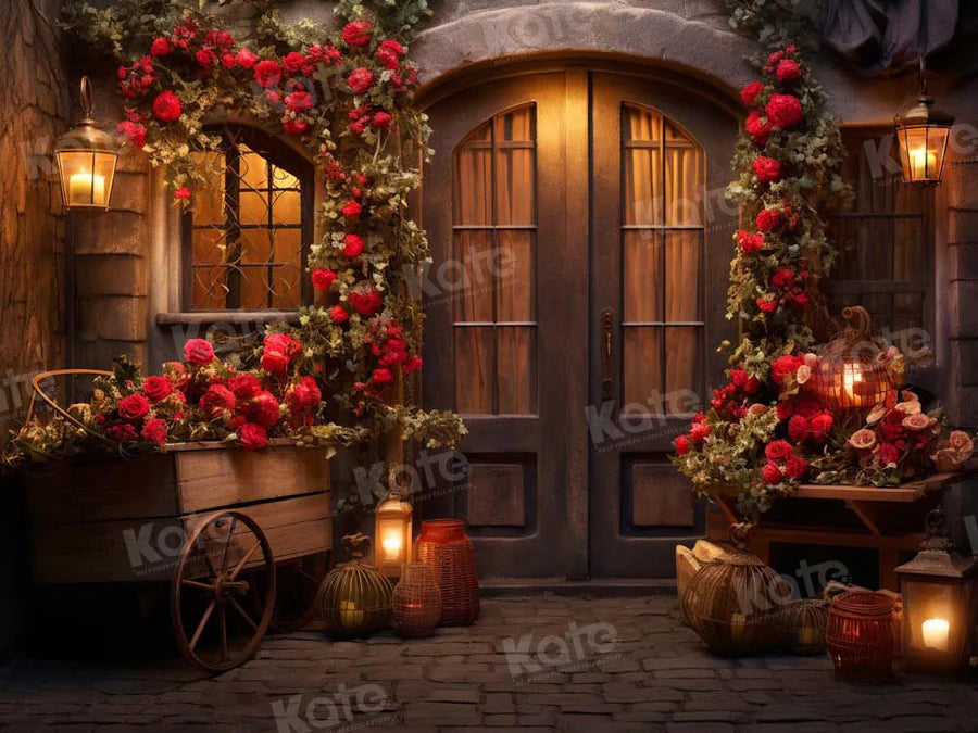 Kate Valentinstag Rose Store Nacht Hintergrund von Emetselch