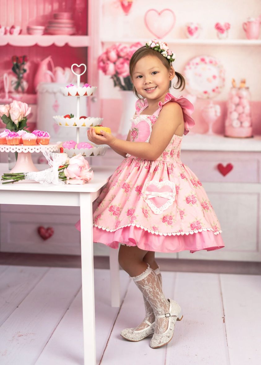 Kate Valentinstag Rosa Süße Küche Hintergrund von Emetselch - Kate Backdrop.de