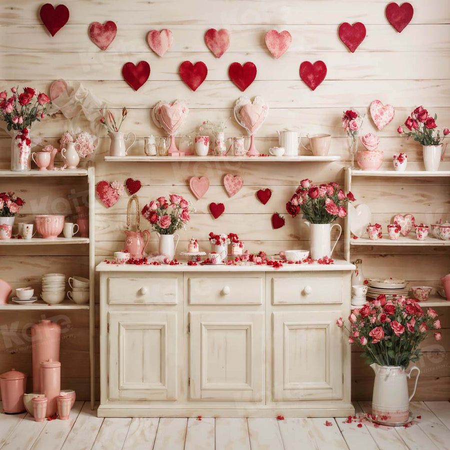 Kate Valentinstag Beige Küche Hintergrund von Emetselch - Kate Backdrop.de