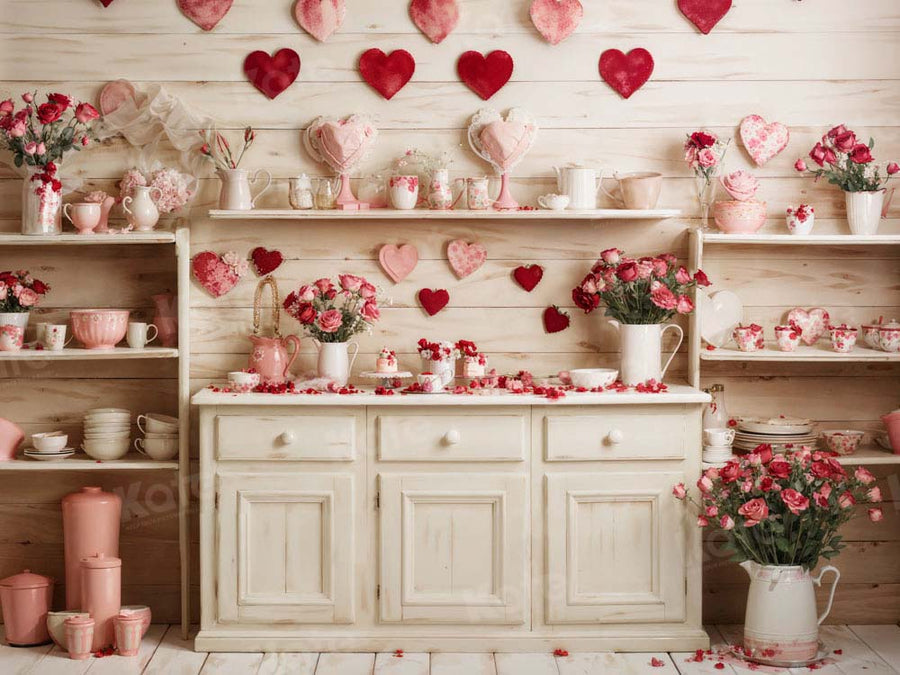 Kate Valentinstag Beige Küche Hintergrund von Emetselch - Kate Backdrop.de