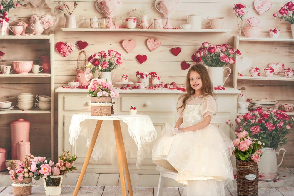 Kate Valentinstag Beige Küche Hintergrund von Emetselch - Kate Backdrop.de