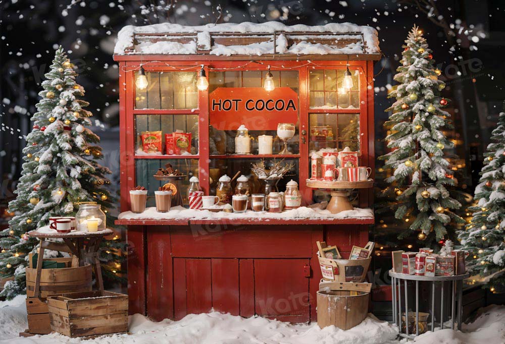 Kate Weihnachten Heißer Kakao Hintergrund von Emetselch - Kate Backdrop.de