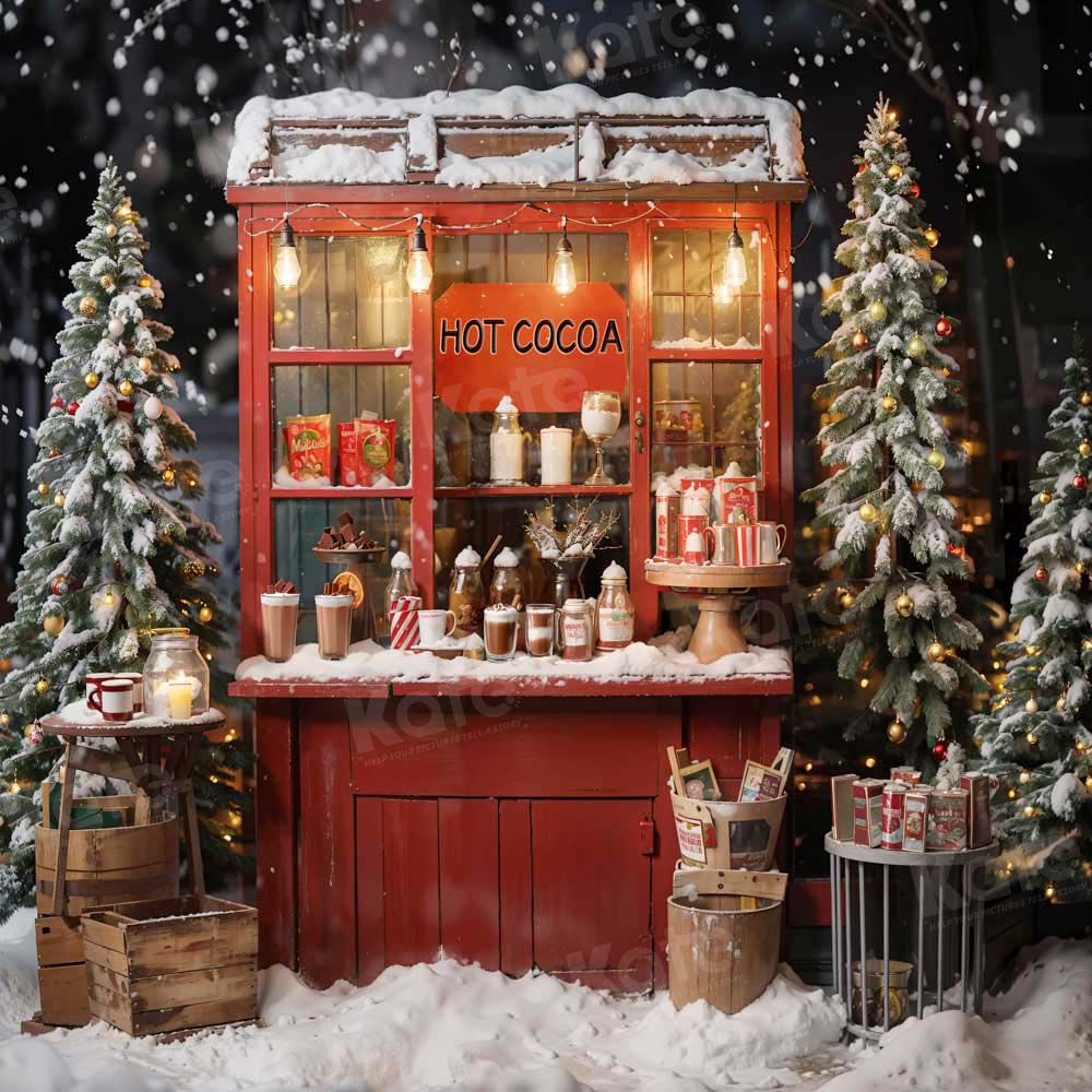 Kate Weihnachten Heißer Kakao Hintergrund von Emetselch - Kate Backdrop.de