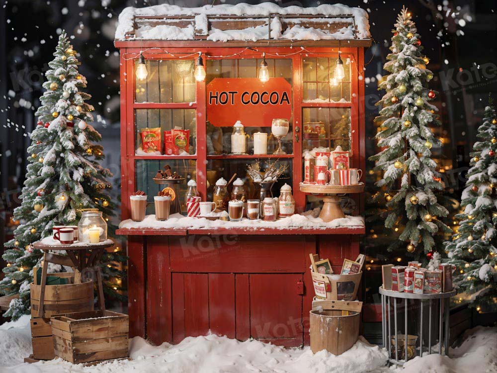 Kate Weihnachten Heißer Kakao Hintergrund von Emetselch - Kate Backdrop.de