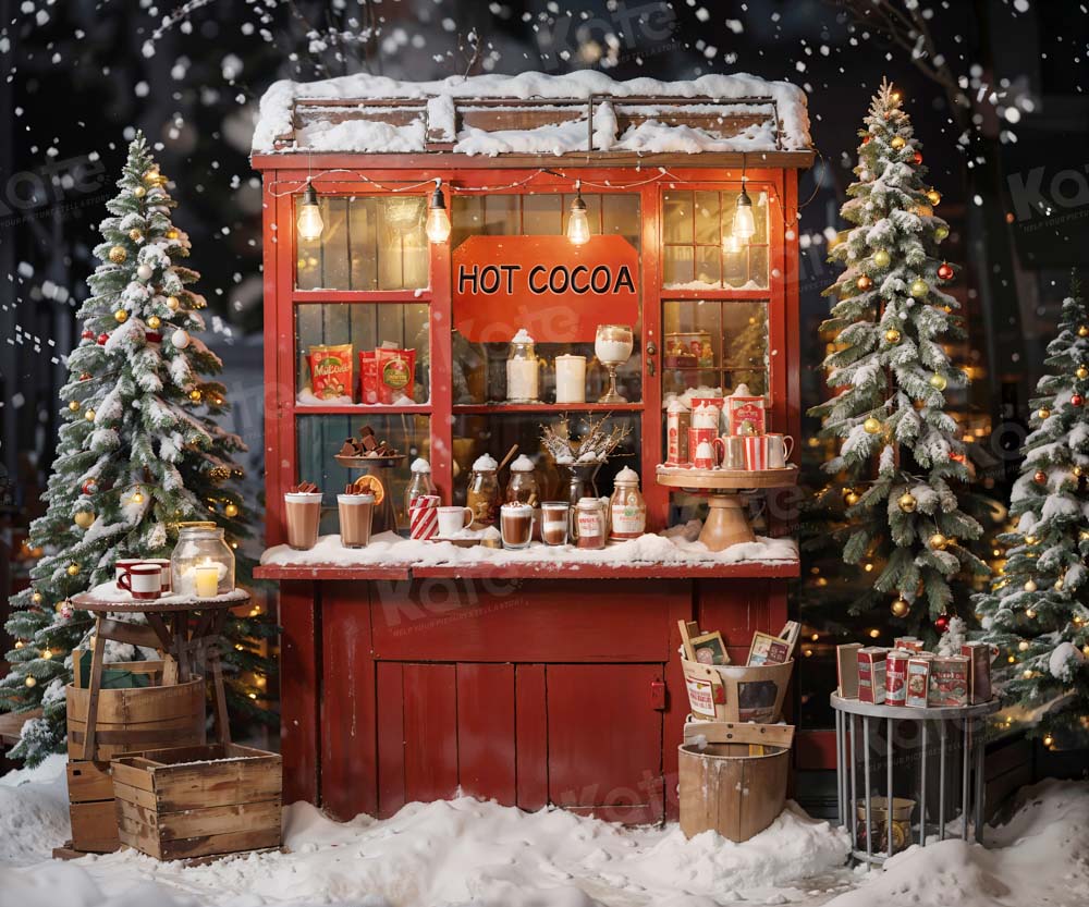 Kate Weihnachten Heißer Kakao Hintergrund von Emetselch - Kate Backdrop.de