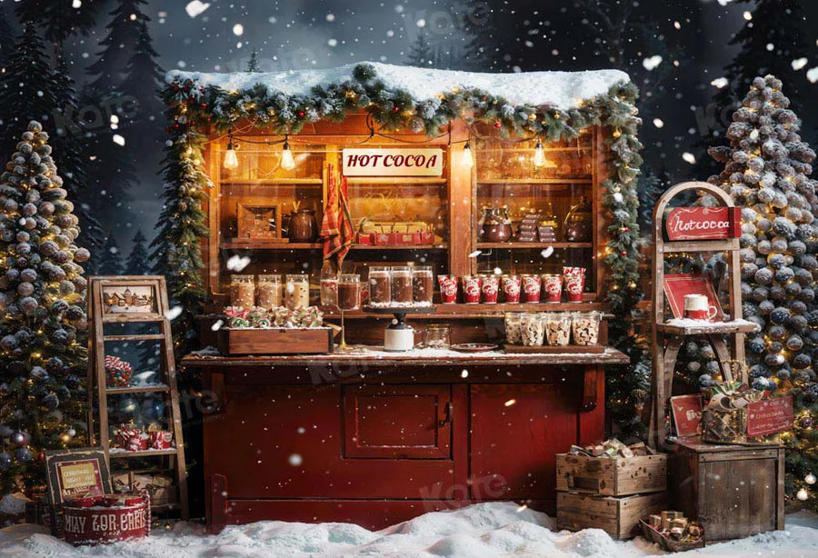 Kate Weihnachten Heißer Kakao Hintergrund von Emetselch - Kate Backdrop.de