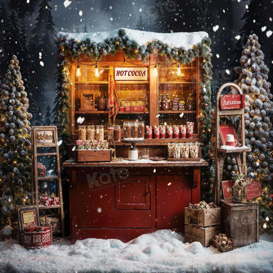 Kate Weihnachten Heißer Kakao Hintergrund von Emetselch