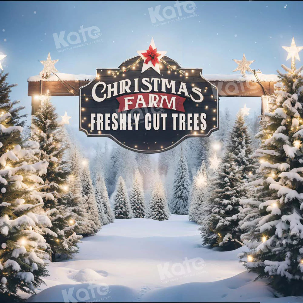 Kate Weihnachten Bauernhof Hintergrund für Fotografie - Kate Backdrop.de