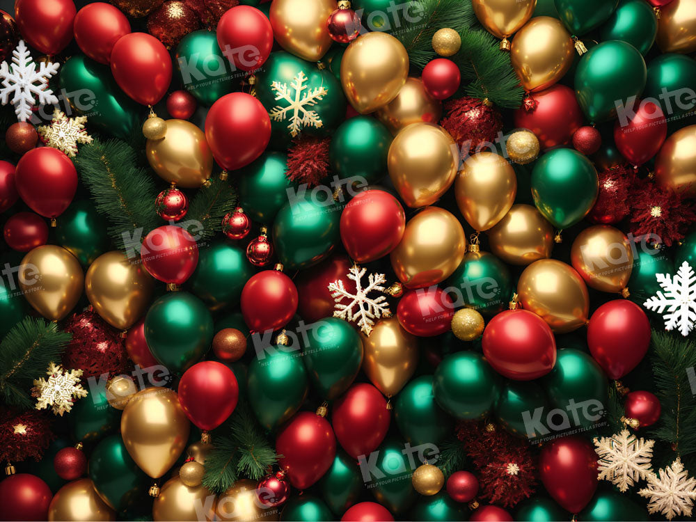Kate Weihnachten Ballon Wand Hintergrund für Fotografie - Kate Backdrop.de