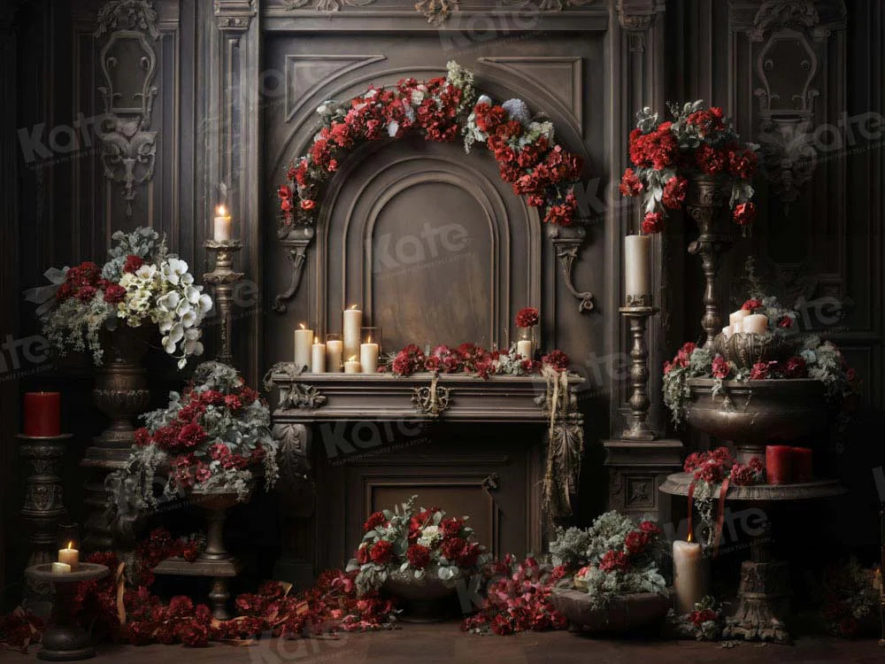 Kate Valentine's Day Floral Retro Zimmer Hintergrund von Emetselch - Kate Backdrop.de