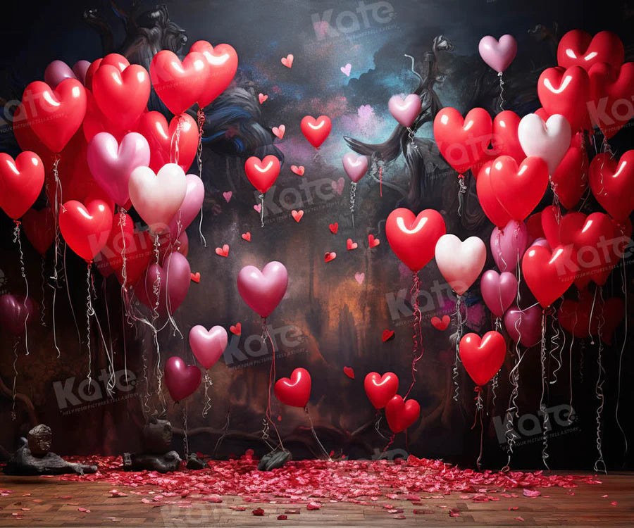Kate Valentinstag Liebe Luftballons Hintergrund für Fotografie