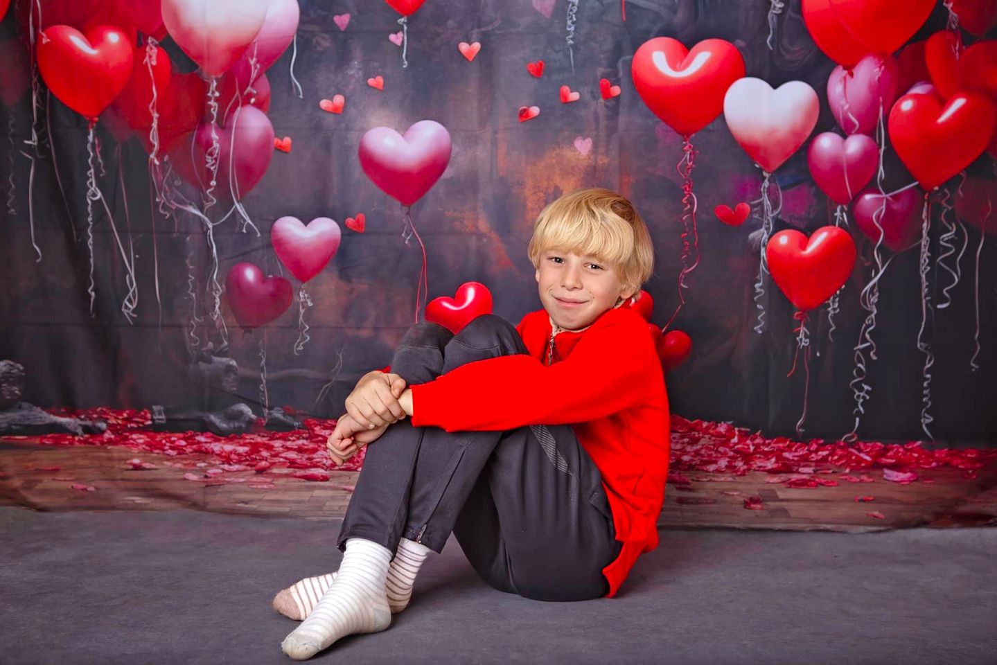 Kate Valentinstag Liebe Luftballons Hintergrund für Fotografie