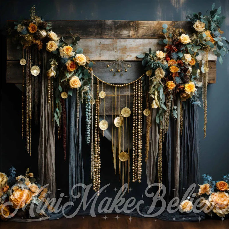 Kate Fine Art Boho Western Hochzeit Interieur Hintergrund von Mini MakeBelieve