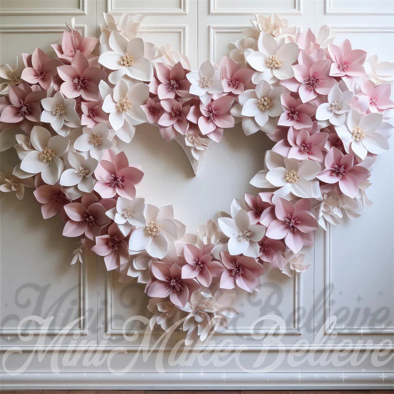 Kate Valentinstag Blume Herz Wand Hintergrund von Mini MakeBelieve