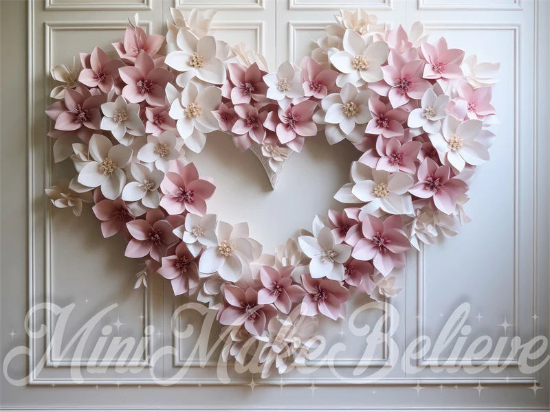 Kate Valentinstag Blume Herz Wand Hintergrund von Mini MakeBelieve - Kate Backdrop.de