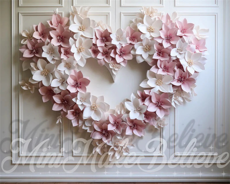 Kate Valentinstag Blume Herz Wand Hintergrund von Mini MakeBelieve - Kate Backdrop.de
