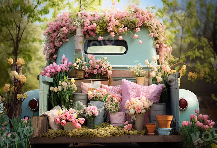 Kate Frühling Blume Lkw Hintergrund von Emetselch