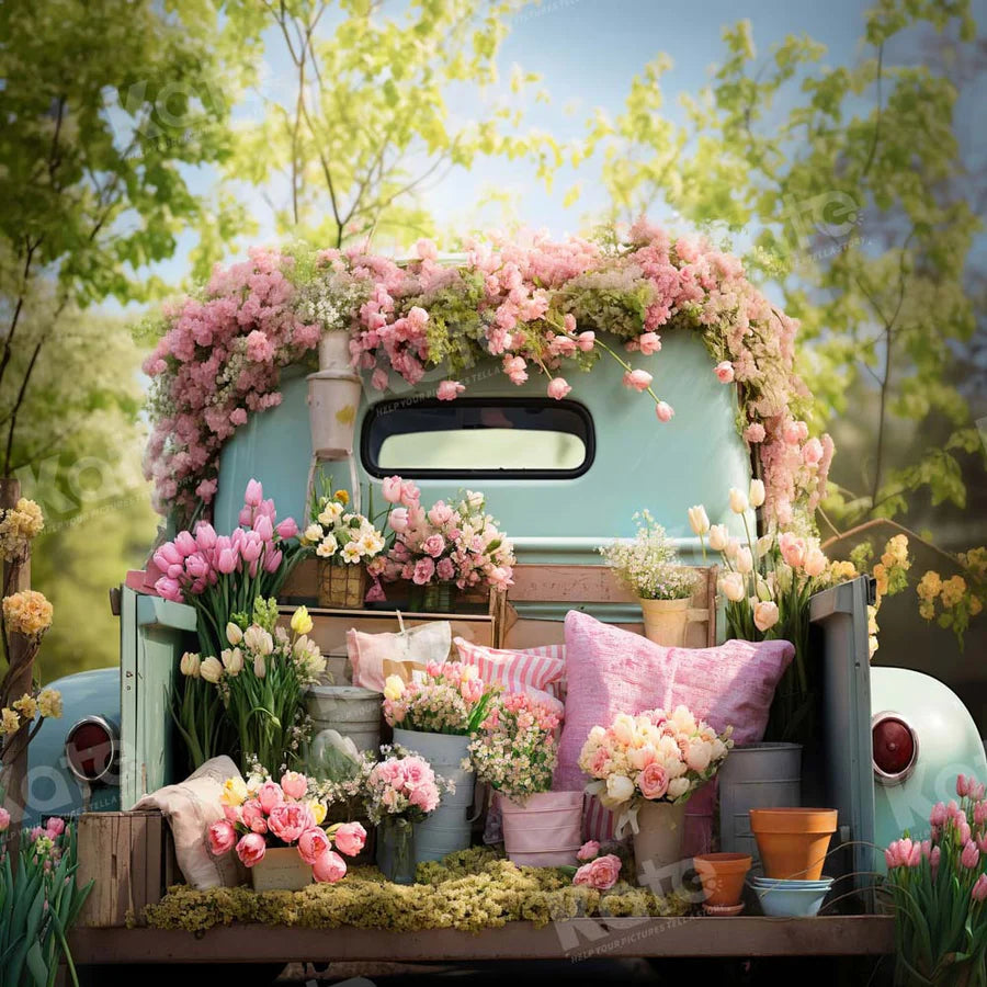 Kate Frühling Blume Lkw Hintergrund von Emetselch - Kate Backdrop.de