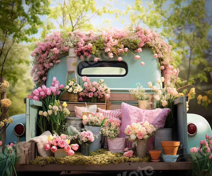 Kate Frühling Blume Lkw Hintergrund von Emetselch - Kate Backdrop.de