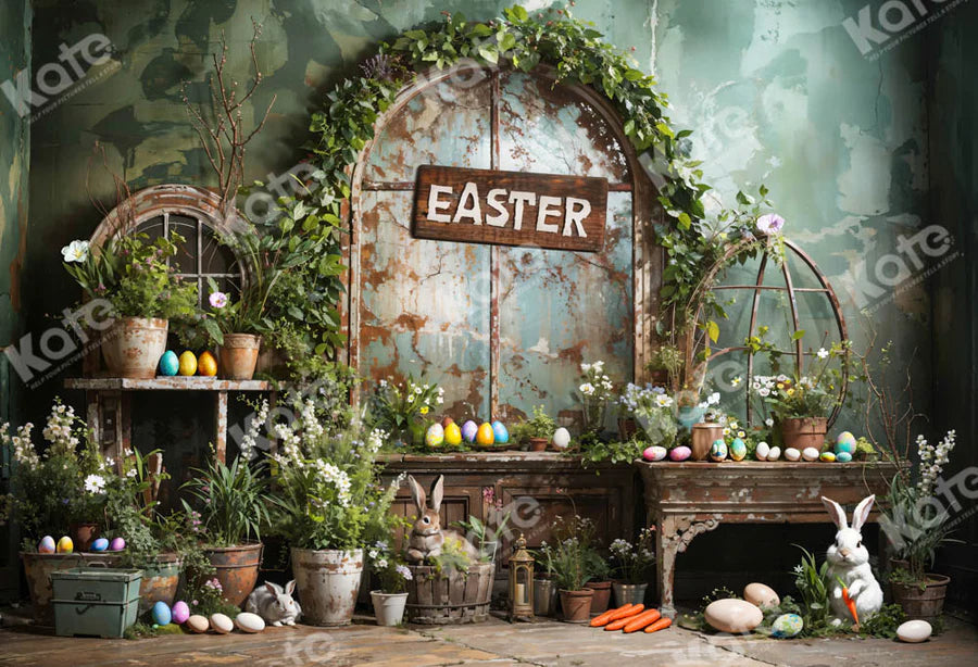 Kate Ostern Grünpflanze Peter Rabbit Hintergrund von Emetselch - Kate Backdrop.de