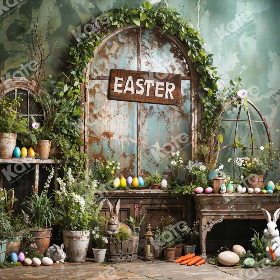 Kate Ostern Grünpflanze Peter Rabbit Hintergrund von Emetselch - Kate Backdrop.de