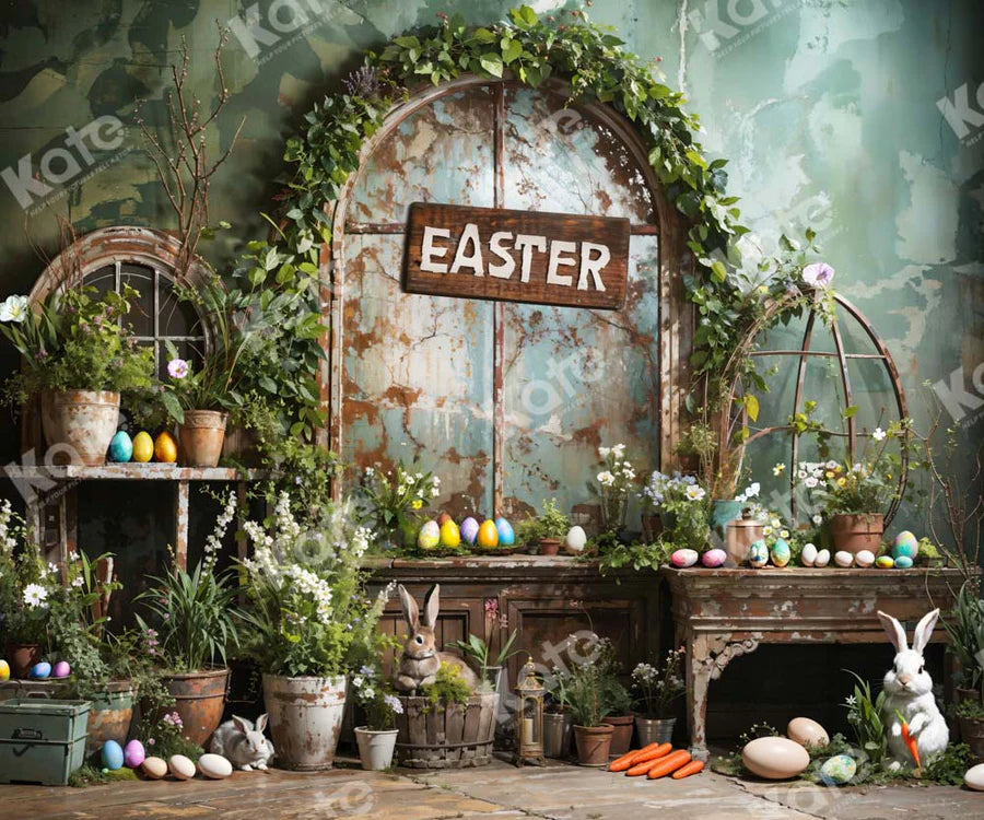 Kate Ostern Grünpflanze Peter Rabbit Hintergrund von Emetselch - Kate Backdrop.de