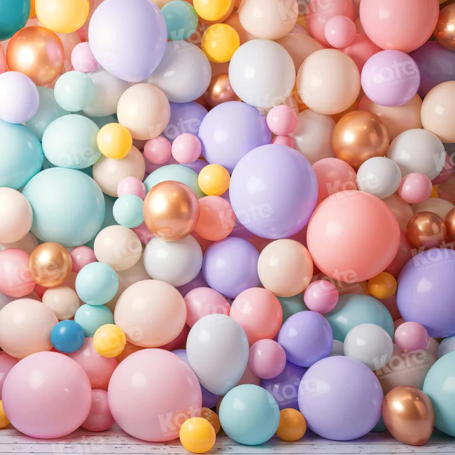 Kate Bunte Luftballons als Hintergrund von Emetselch - Kate Backdrop.de