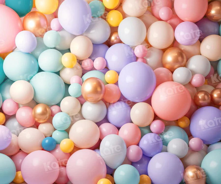 Kate Bunte Luftballons als Hintergrund von Emetselch - Kate Backdrop.de
