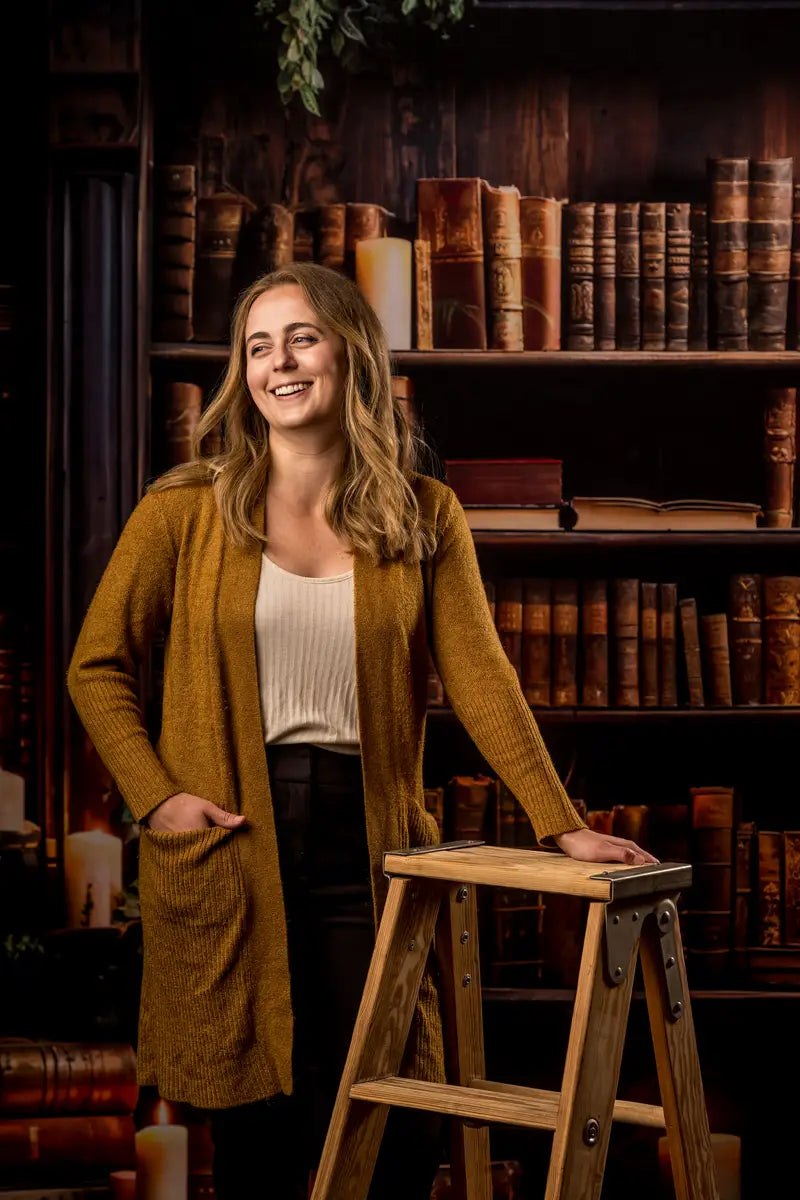Kate Kerze Grün Pflanze Buch Zimmer Hintergrund entworfen von Emetselch - Kate Backdrop.de