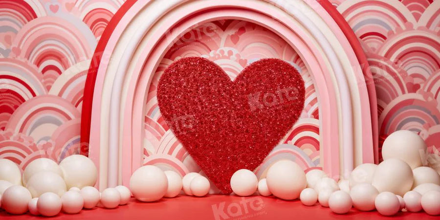 Kate Rosa Valentinstag Liebe Ballons Hintergrund von Emetselch