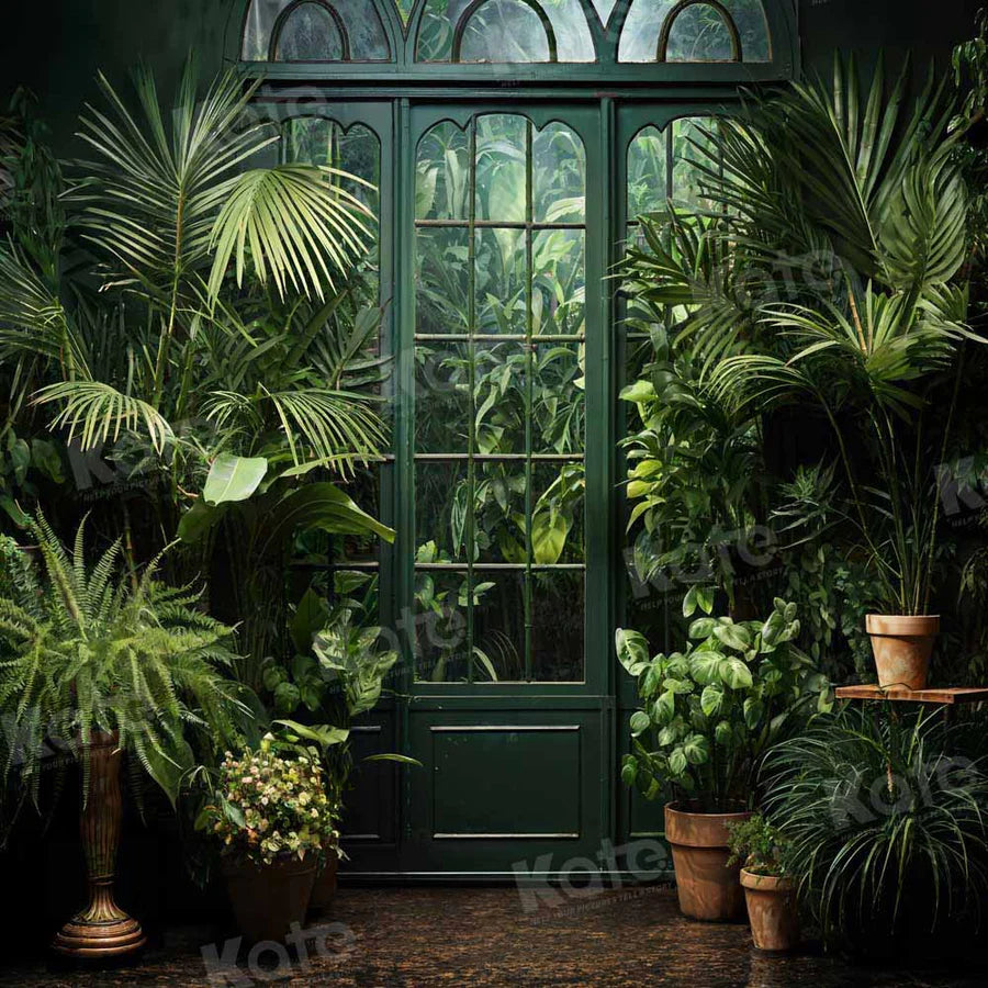 Kate Frühling Grün Pflanze Tür Hintergrund von Emetselch