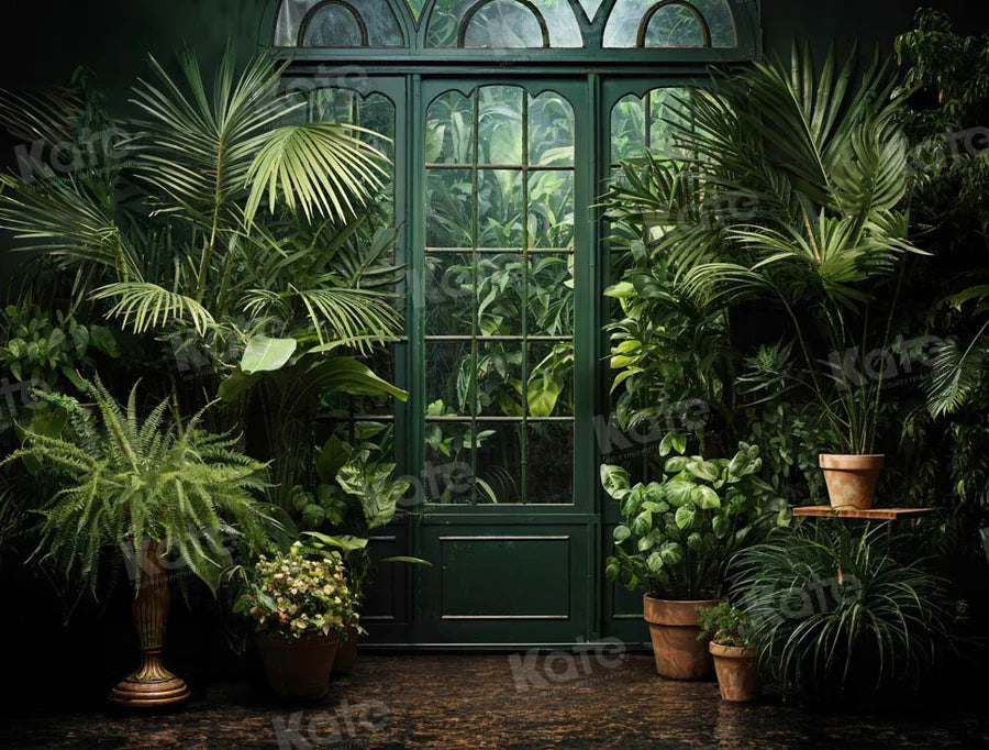 Kate Frühling Grün Pflanze Tür Hintergrund von Emetselch