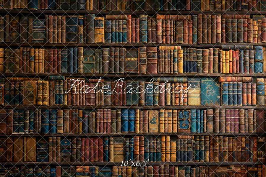 Kate Retro Bücher Wandhintergrund von Chain Photography - Kate Backdrop.de