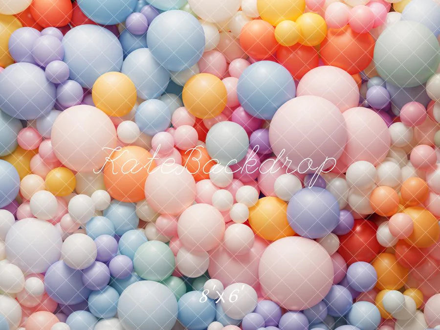 Kate Bunte Luftballons als Hintergrund von Emetselch - Kate Backdrop.de