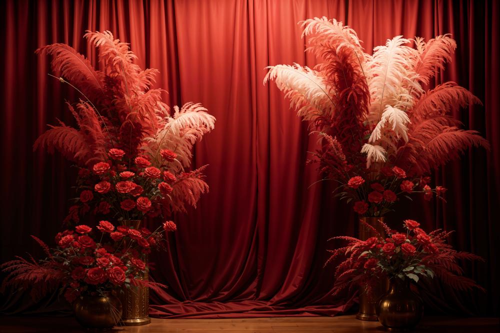 Kate Valentinstag-Hintergrund Mit Rotem Rosenvorhang Entworfen von Chain Photography - Kate Backdrop.de