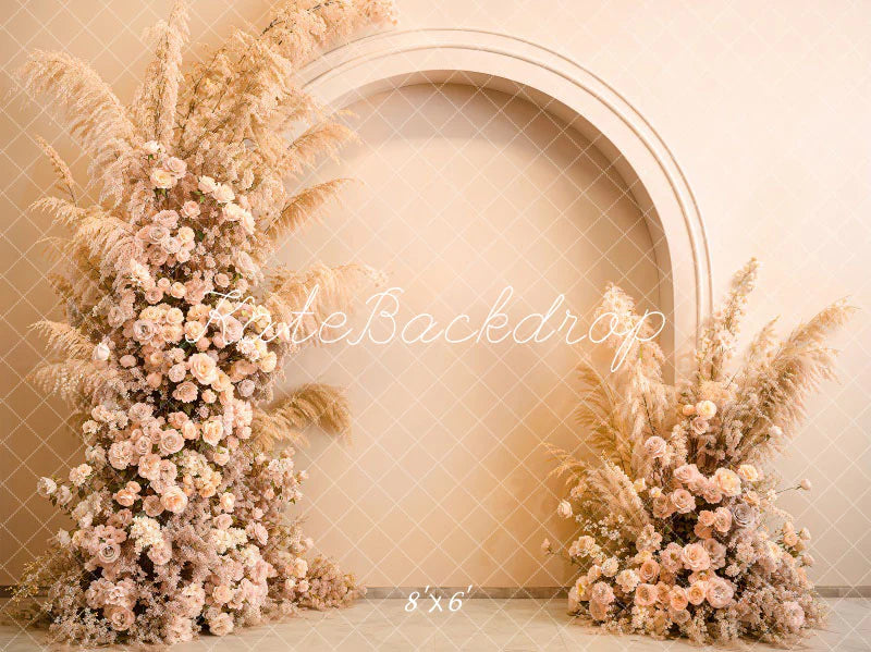 Kate Boho Modern Frühling Blume Bogen Wandhintergrund von Emetselch - Kate Backdrop.de