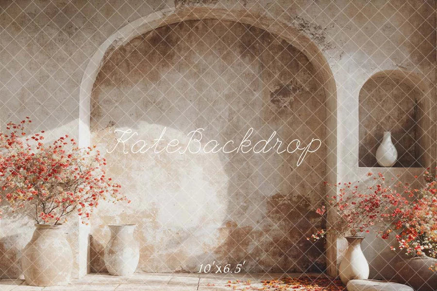 Kate Frühling Moderner Stil Blumentopf Bogen Wandhintergrund von Emetselch - Kate Backdrop.de