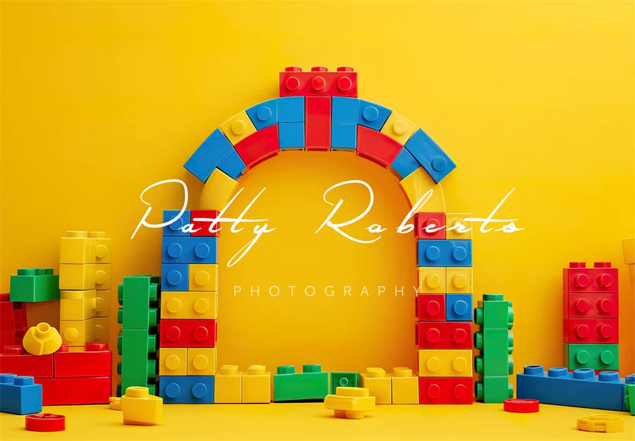 Kate Gelbe Lego-Steine Hintergrund von Patty Roberts