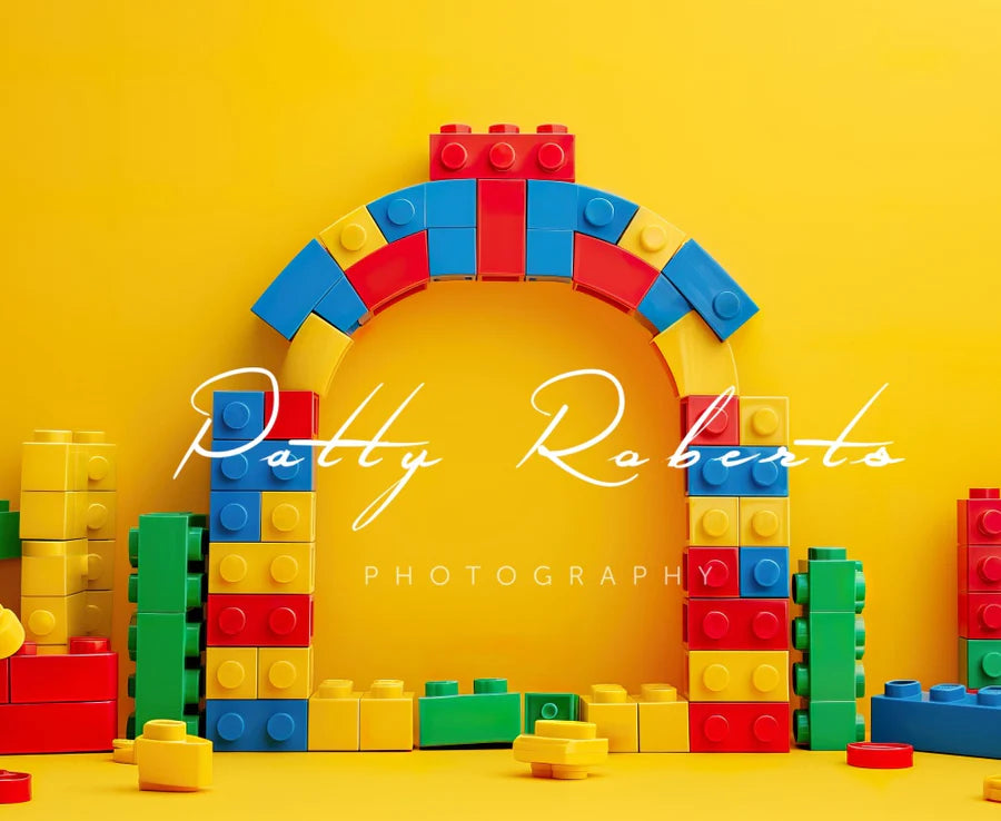 Kate Gelbe Lego-Steine Hintergrund von Patty Roberts