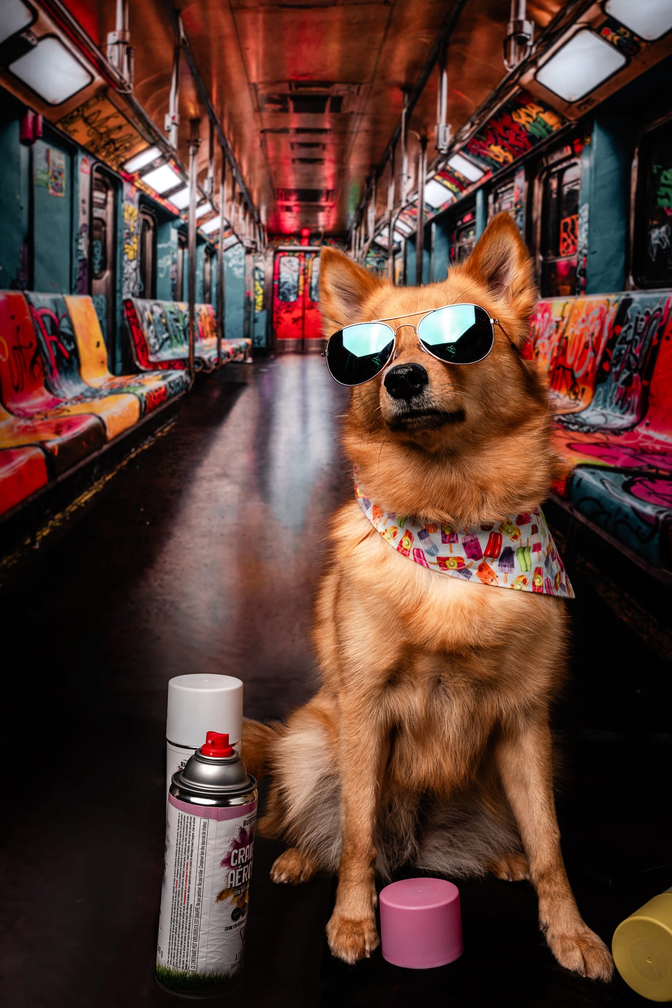 Kate Creative Graffiti U Bahn Hintergrund entworfen von Emetselch - Kate Backdrop.de