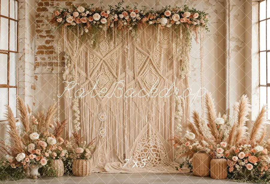 Kate Boho Blume Vorhänge Hintergrund von Emetselch - Kate Backdrop.de