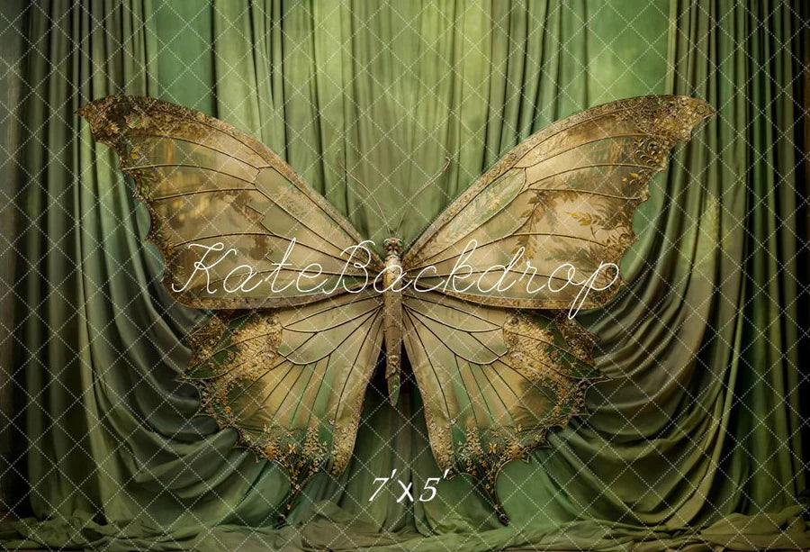 Kate Grüner Schmetterling Vorhänge Hintergrund von Chain Photography - Kate Backdrop.de