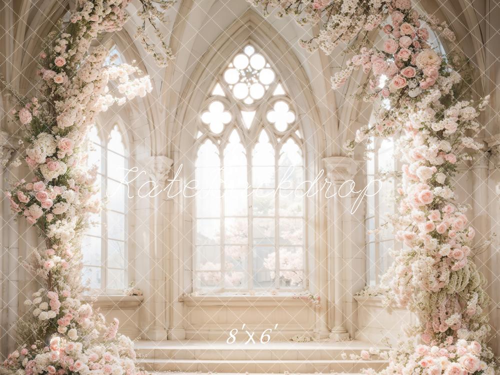 Kate Frühling Weiße Blumen Fenster Zimmer Hintergrund Entworfen von Emetselch - Kate Backdrop.de