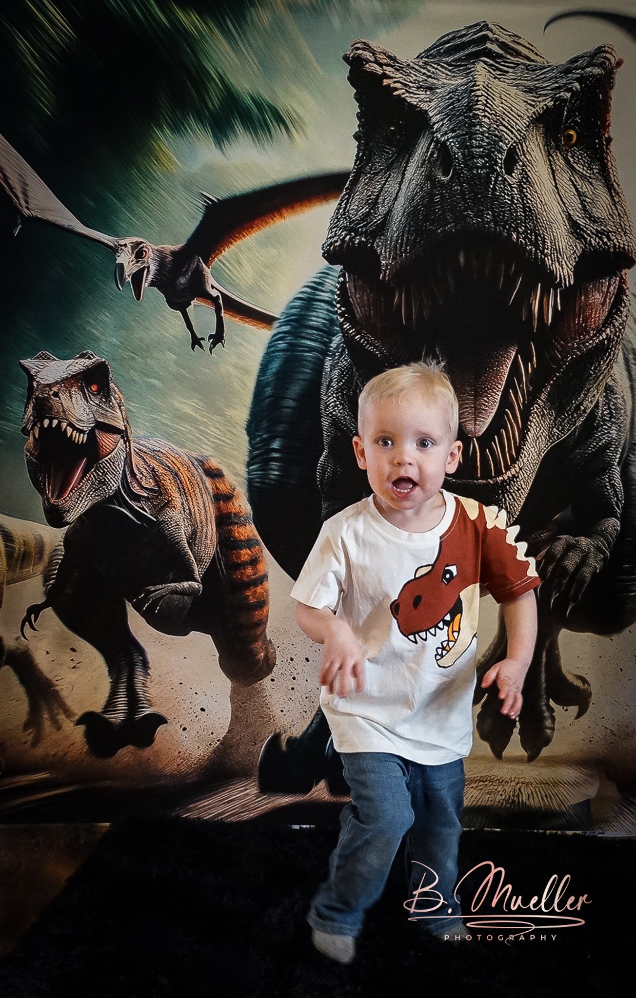 Kate Dinos Charge-Hintergrund Entworfen von Mini MakeBelieve - Kate Backdrop.de