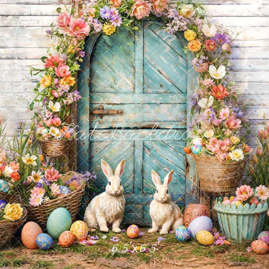 Kate Ostereier Blume Hase Bogen Hintergrund von Emetselch - Kate Backdrop.de