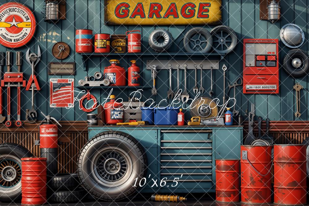 Kate Garage Werkzeughalter-Hintergrund Entworfen von Emetselch - Kate Backdrop.de